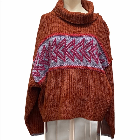 Free People Brown Printed Sweater - Picture 4 of 11